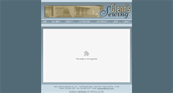Desktop Screenshot of glennsewing.com
